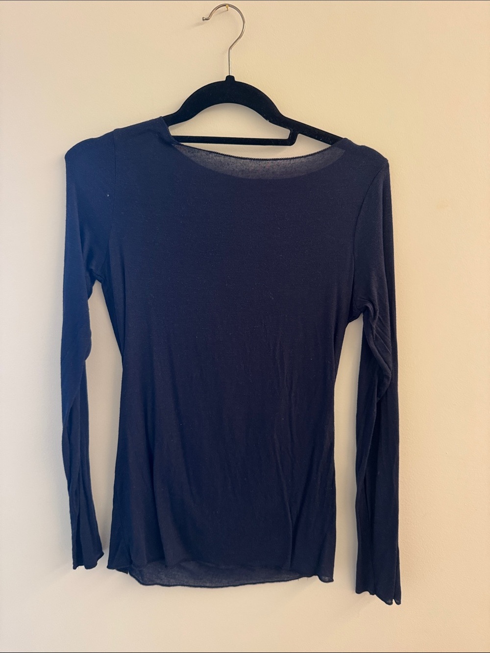 Cashmere Blend Navy Blue Intimissimi Top